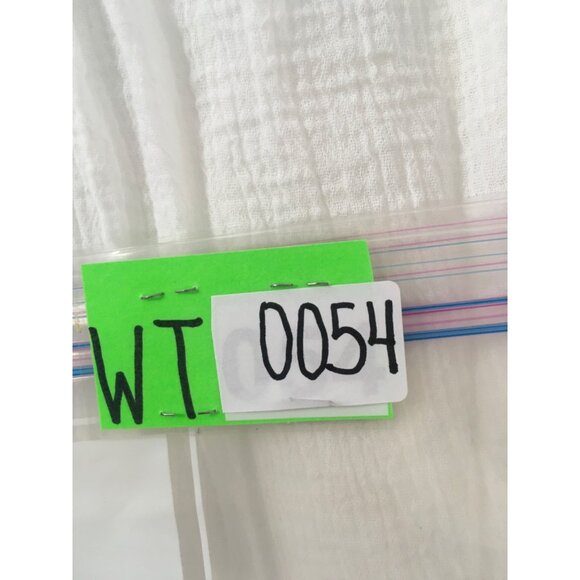 Esley Top Women  Size S White Orange Embroidered Geometric V neck Long Sleeves - Picture 13 of 13